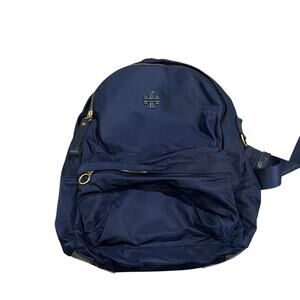 Tory Burch Navy Blue Nylon Backpack